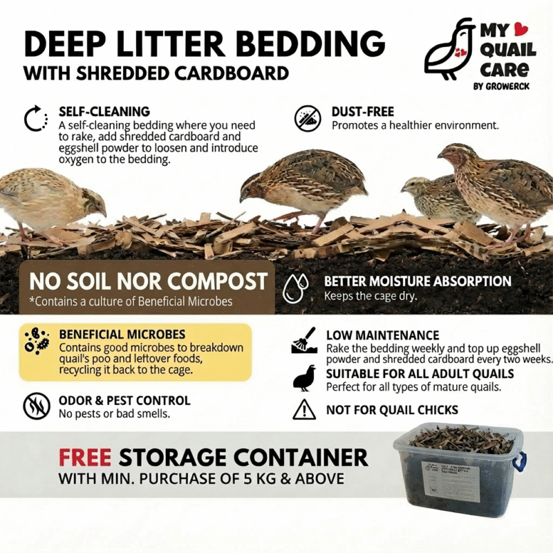 No Soil Nor Compost_-Contains a culture of Beneficial Microbes _ Deep Litter Bedding for Quails Chickens