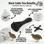30cm Black Cable Tie