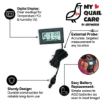 thermometer with humidity and temperature reading
