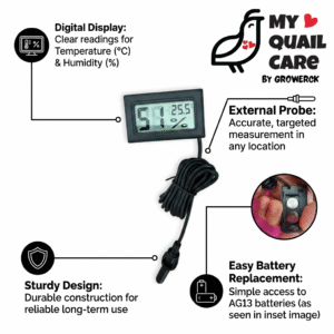 thermometer with humidity and temperature reading