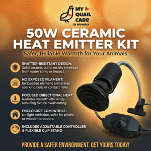 50W Ceramic Heat Emitter Kit