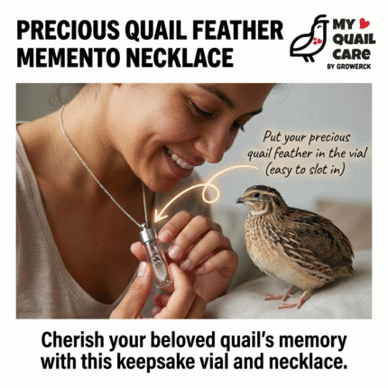 Quail Feather Memento Necklace _ Custom Pet Jewelry