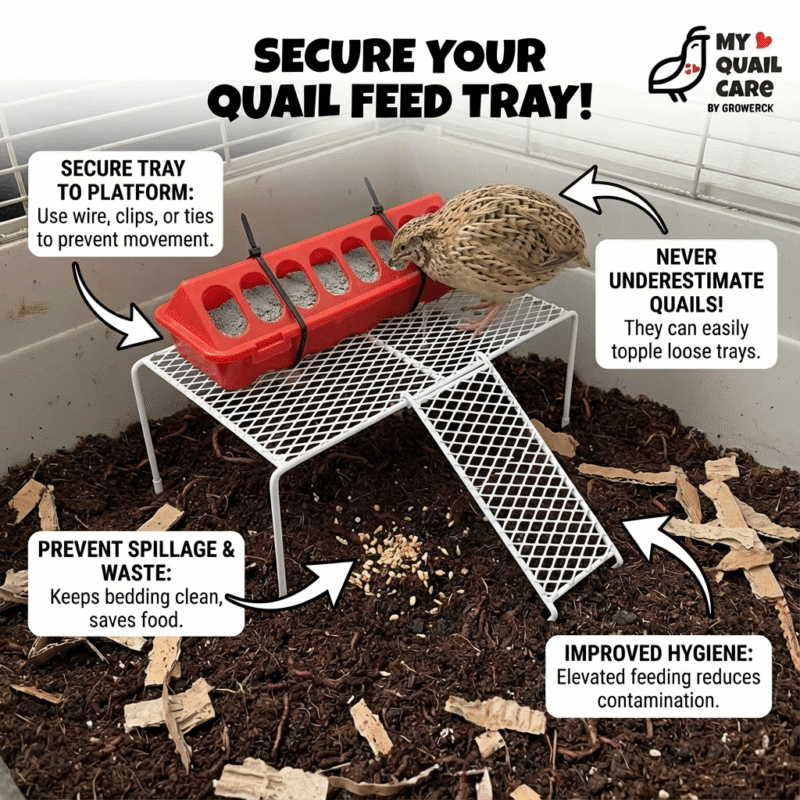red tray with cable tie
